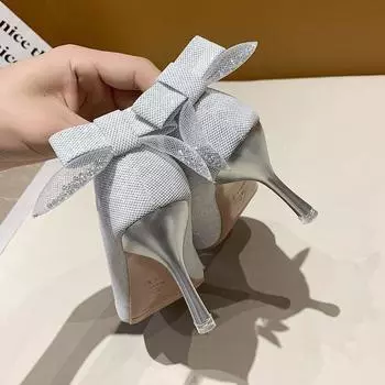 Знаменитости из Интернета в маленьких туфлях на высоком каблуке, дизайнерское чувство, ниша, 2024, лето, новые универсальные туфли с заостренным носком 35