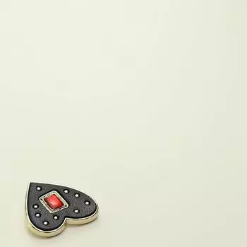 Знаменитые кожаные пуговицы с изображением лица и любви, декоративные металлические пуговицы для пиджака, двусторонние нейлоновые пуговицы для пальто 1 #[love black red diamond] 21mm