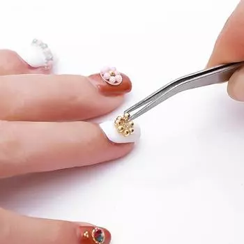 Знаменитые красивые женские шарики размером с икру, бусины для ногтей, художественные украшения, аксессуары для маникюра, металлические 3D розового золота