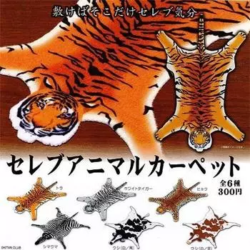 Знаменитый ковер с изображением животных, все 6 типов, набор Kitan Club Gachapon