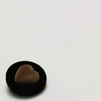 Знаменитый стиль Ткань Любовь Пуговицы свитер костюм Пуговицы Двусторонние нейлоновые шубы Декоративные пуговицы 1 #[flocking love black coffee] 23mm