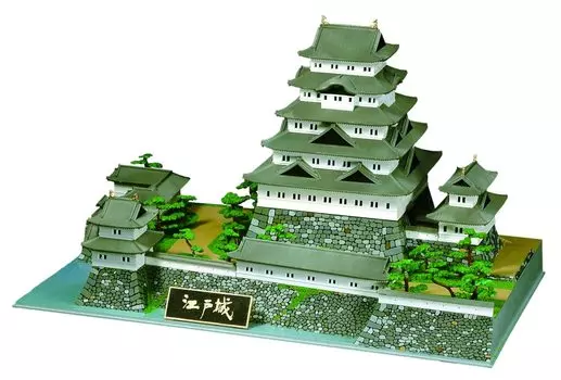 Знаменитый замок Doyusha Deluxe Edo Castle Пластиковая модель Литье Цвет 1/350 Япония DX-4