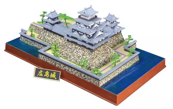 Знаменитый замок Doyusha Deluxe Hiroshima Castle Пластиковая модель Литье Цвет 1/350 Япония DX-8