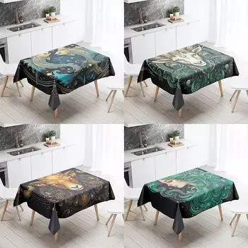 Зодиакальная скатерть для вечеринки, ресторана, банкета, украшение, анти-пятно, водонепроницаемый домашний стол 40x70cm
