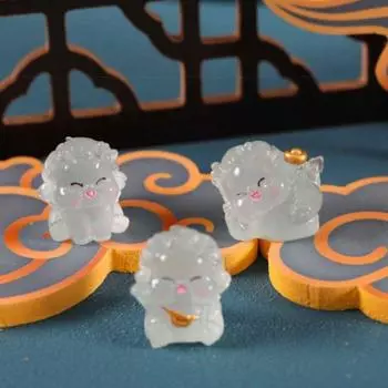 Зодиакальный дракон, светящийся дракон, миниатюрная фигурка, китайский зодиакальный дракон, украшение для автомобиля, автомобильные аксессуары 03