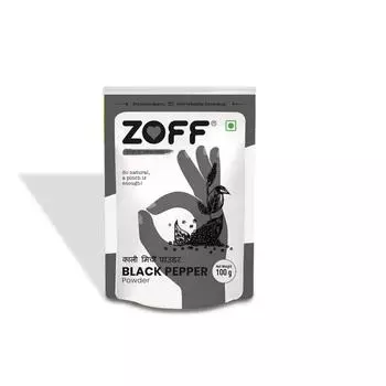 Zoff Black Pepper Powder | Kali Mirch Powder | Premium Zip Lock Pouch | Вес нетто 100 г