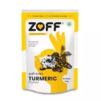 Zoff Essential Kitchen Spices - Гарам Масала, Красный перец чили, Куркума и Кориандр - Упаковка из 4 шт. | 100 г каждая | Премиальный пакет с застежкой-молнией | 400 грамм