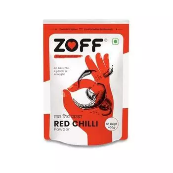 Zoff Red Chilli Powder 400 г | Премиальный пакет с застежкой-молнией | Вес нетто 400 г
