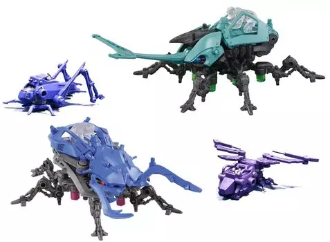 ZOIDS набор насекомых Zoids Wild Kabutar ZW07 Custom Blocks Metal Hopper CBZ02 Spear Zoids Toy 4Piece (ZW03 + Куарга) + (CBZ01 + Крыло)