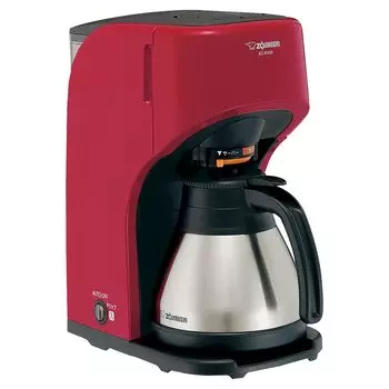 Zojirushi Coffee 5 из нержавеющей стали съемная и моющаяся бумага для воды кофеварка красного цвета, чашки, контейнер, бак, фильтр, проход, EC-KV50-RA