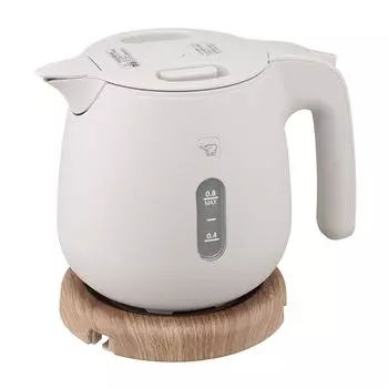 Zojirushi Electric Kettle Compact One cup takes about 60 seconds Safe design Clean Dust block Natural Miscellaneous goods taste Sand Gray 0.8L