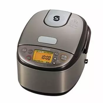 ZOJIRUSHI IH Rice Cooker 3 Cups Super Cooking Stainless Steel Brown NP-GK05(XT)