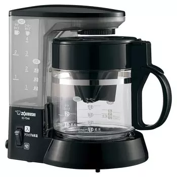 Zojirushi Mahobin Coffee Drip 4 Glass Paper Coffee Black [Эксклюзив Amazon.co.jp] (ЗОДЗИРУШИ) Производитель, Тип, Чашки, Контейнер, Фильтр, Toru, EC-TD40AM-BA