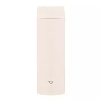 Zojirushi Mahobin Stainless Steel Mug Water Bottle 480ml Screw Type Dishwasher Safe Seamless Only 2 Care Points Sunset Beige SU-AA48-CP