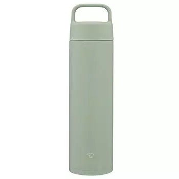 Zojirushi Mahobin Stainless Steel Mug Water Bottle 650ml Handle Type Dishwasher Safe Seamless Only 2 Care Points Green SM-RS65-GA