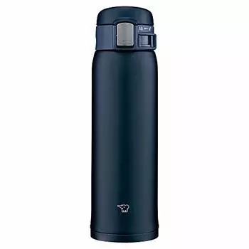 Zojirushi Mahobin Water Bottle 480ml One Touch Direct Drink Direct Stainless Mug Lightweight & Compact Navy SM-SF48-AD