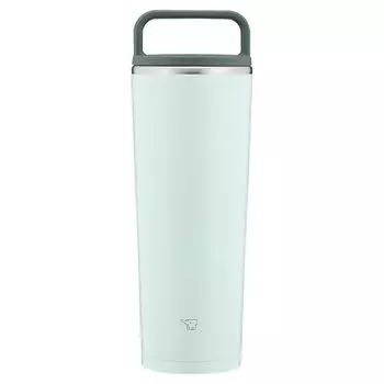 Zojirushi Mahobin Water Bottle Tumbler with Lid Carry Tumbler Portable Seamless Handle Type 300ml Watery Green Lid and gasket integrated Easy to clean
