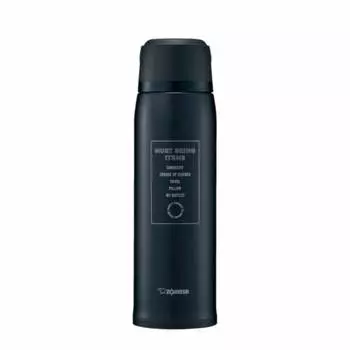 Zojirushi Mahobin (ZOJIRUSHI) Water Bottle Stainless Steel Bottle with Cup Warm/Cold 1.03L Black SJ-JS10-BA