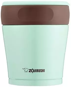 ZOJIRUSHI нержавеющая сталь вакуумная банка для еды ланч-бокс с широким горлом 260 мл синяя теплая/холодная SW-GD26-AP