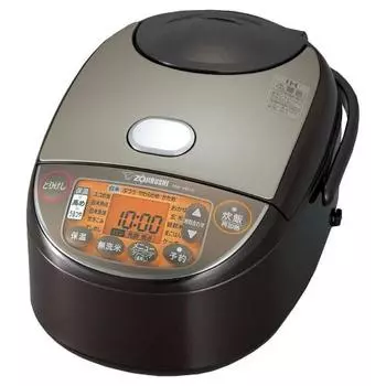 ZOJIRUSHI Rice Cooker, 5.5 Cups, IH Type, Made in Japan, Keeps Warm for 30 Hours, Brown NW-VB10-TA