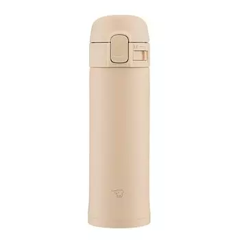 Zojirushi SM-PD30-CM Zojirushi Water Bottle, One-Touch Stainless Steel Mug, 0.3 L., Beige
