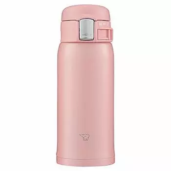 Zojirushi SM-SF36-PA Water Bottle, Direct Drinking [One-touch Open] Stainless Steel Mug, 12.2 fl oz (360 ml), Pink