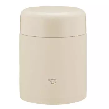 Zojirushi Soup Large Bowl Keeps Food Hot or Easy to Seamless Bento Wide Jar, 400ml, Size, [Deliciously Cold], Clean, Seal, Box, Mouth, Beige,