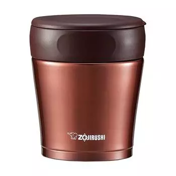 ZOJIRUSHI Stainless Steel Food Jar 260ml Nut Brown SW-GC26-TA