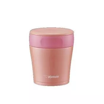 ZOJIRUSHI Stainless steel food jar with lid that can be disassembled and washed Coral Orange [260ml] SW-GA26-DC