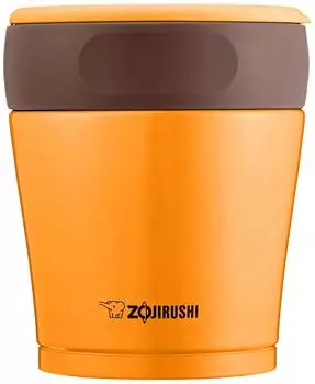 ZOJIRUSHI Stainless Steel Vacuum Insulated Food Jar Lunch Box Wide Mouth 260ml Yellow Warm/Cold SW-GD26-DP