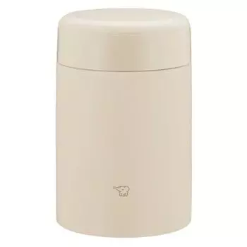 Zojirushi SW-KA52-CM Stainless Steel Insulated Soup Jar, Lunch Jar, Seamless 18.3 fl oz (520 ml), Beige, Integrated Lid and Seal, Easy to Clean, 3 Pie