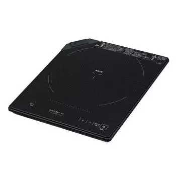 Zojirushi Tabletop IH Cooking Heater, Thin, Height: Approximately 3cm, Full Flat, Touch Panel, 9 Level Adjustment, Safety Design, Black EZ-KG26-BA