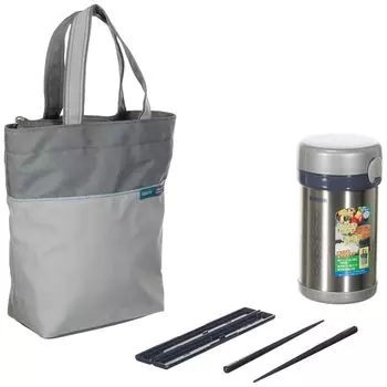 Zojirushi Thermal Stainless Lunch Box BENTO BAKO SL-NC09-ST (Japan Import)