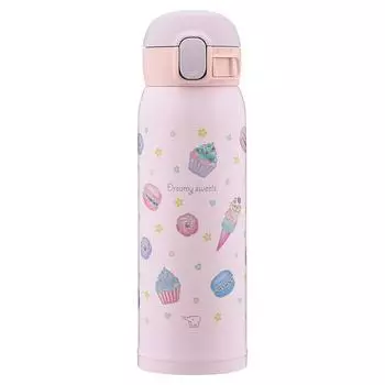 ZOJIRUSHI Water Bottle Girls Mug School Stainless Steel Mug Seamless One Touch 480ml Sweets Purple Lid and gasket easy to clean Children s integrated,