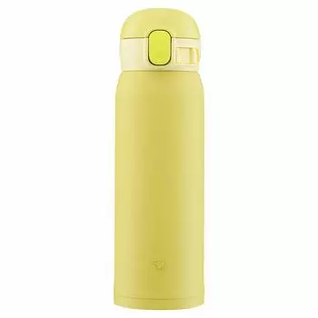 ZOJIRUSHI Water Bottle One Touch Stainless Steel Mug Seamless Lemon 0.48L SM-WA48-YA