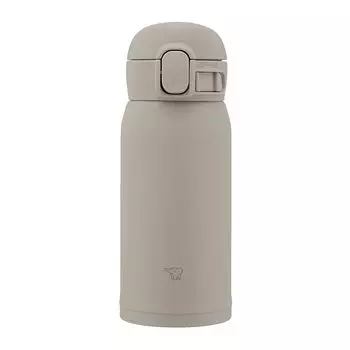 ZOJIRUSHI Water Bottle Seamless 360ml One Touch Stainless Steel Mug Gray Only 3 items to wash with integrated packing SM-WS36-HM