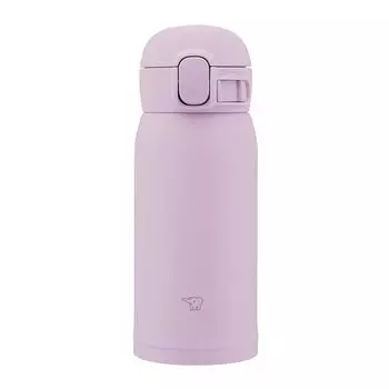 ZOJIRUSHI Water Bottle Seamless 360ml One Touch Stainless Steel Mug Orchid Integrated packing means only 3 items to wash SM-WS36-VM