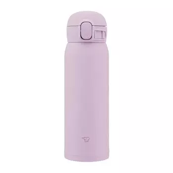 ZOJIRUSHI Water Bottle Seamless 480ml One Touch Stainless Steel Mug Orchid Integrated packing allows only 3 items to be washed SM-WS48-VM