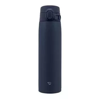 ZOJIRUSHI Water Bottle Seamless Large Capacity 720ml One Touch Stainless Steel Mug Navy Lid and gasket integrated Easy to clean Only 3 items to wash S