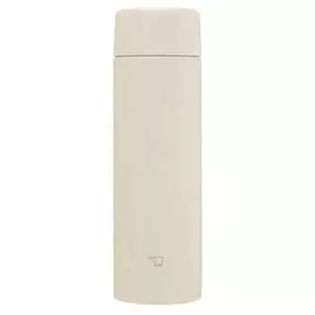 ZOJIRUSHI Water Bottle, Seamless Stainless Steel, 480ml, Screw, Stainless Steel Mug, Sand Beige, Stainless Steel and Gasket Integrated, Easy to Clean,