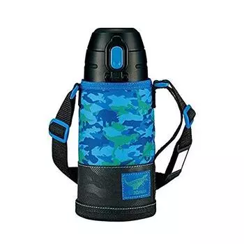 ZOJIRUSHI Water Bottle Stainless Steel Bottle 620ml 2WAY Cup Direct Drinking Pouch Included Dinosaur Pattern Blue & SP-JA06-AZ