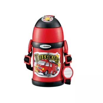 ZOJIRUSHI Water Bottle Stainless Steel Cool Kids Sports Bottle 2 WAY Straw & Cup Type 450ml Red SC-ZT45-RA