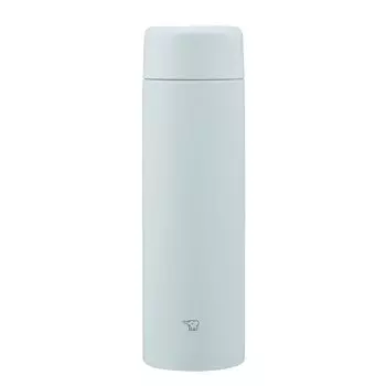 ZOJIRUSHI Water Seamless Large Stainless Steel Ice Integrated Cap and Easy to Only 2 Items to Wash Bottle, Cap, Capacity, 600ml, Screw, Mug, Gray,