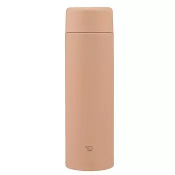 ZOJIRUSHI Water Seamless Large Stainless Steel Pale Integrated Cap and Easy to Only 2 Items to Wash Bottle, Cap, Capacity, 600ml, Screw, Mug, Taupe,