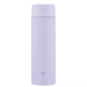 ZOJIRUSHI Water Seamless Stainless Stainless Steel Lilac Stainless Steel and Gasket Easy to Only 2 Items to Wash Bottle, Steel, 480ml, Screw, Mug,
