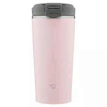 ZOJIRUSHI Water Tumbler with Carry Seamless Flip Vintage Integrated Lid and Easy to Only 2 Items to Bottle, Lid, Tumbler, Portable, Type, 300ml, Rose,