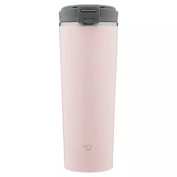 ZOJIRUSHI Water Tumbler with Carry Seamless Flip Vintage Integrated Lid and Easy to Only 2 Items to Bottle, Lid, Tumbler, Portable, Type, 400ml, Rose,