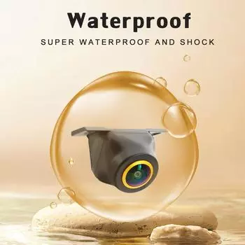 Золотая AHD 1920x1080P CCD CVBS автомобильная камера заднего вида с парковочным видеомонитором, водонепроницаемый резервный объектив ночного видения, кабель 6 м