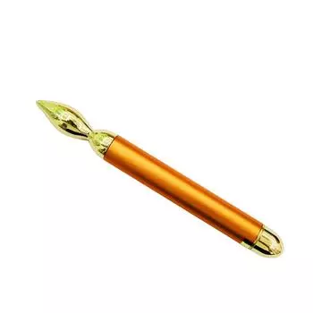 Золотая электрическая палочка для массажа глаз, отрицательный ионный массажер для красоты глаз, косметический инструмент, вибрирующая косметическая палочка золотой