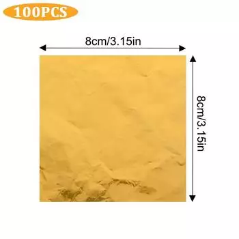 Золотая алюминиевая фольга бумага квадратная оберточная бумага для конфет новые обертки для шоколада DIY украшения 8cm